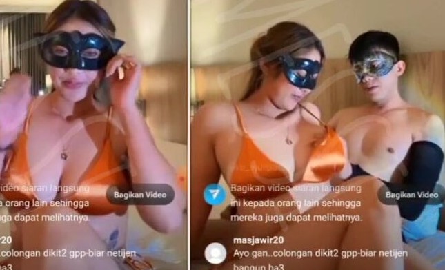 UNG Prili Live Ewe Kesebar Di Tele